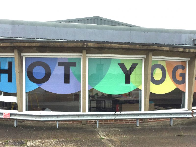 New Window Vinyls for Hotpod Yoga York